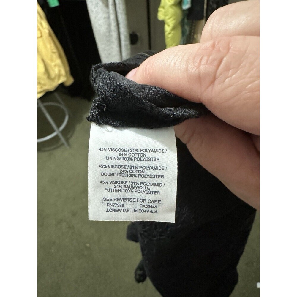J.Crew Pintucked Pencil Skirt in Black Lace: Size 2 Floral Goth‎ Whimsigoth - Picture 10 of 11